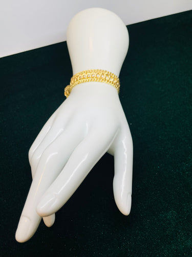 Gold Filled Wide Bracelet